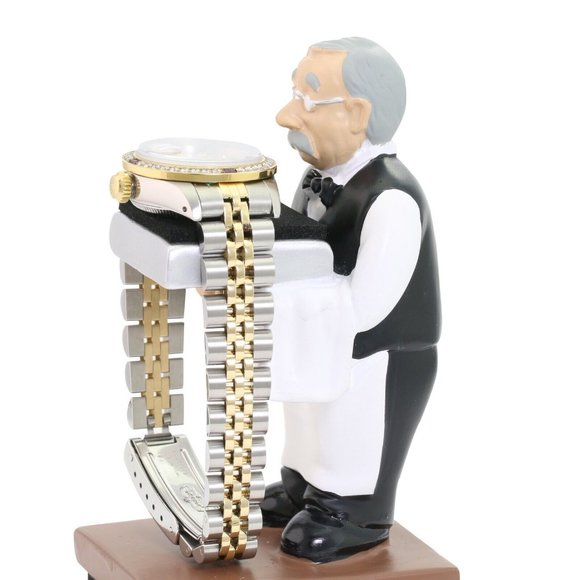 ROLEX DATEJUST SILVER INDEX DIAL DIAMOND-RUBY JUBILEE TWO-TONE 26MM WATCH 69173 - Picture 8 of 8